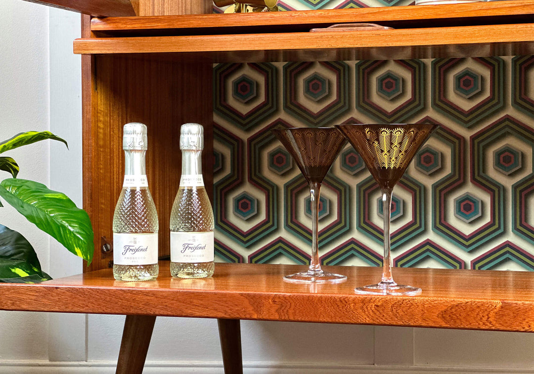 G Plan Fresco Teak Cabinet, Retro Mid Century Drinks Cabinet, Geometric Design