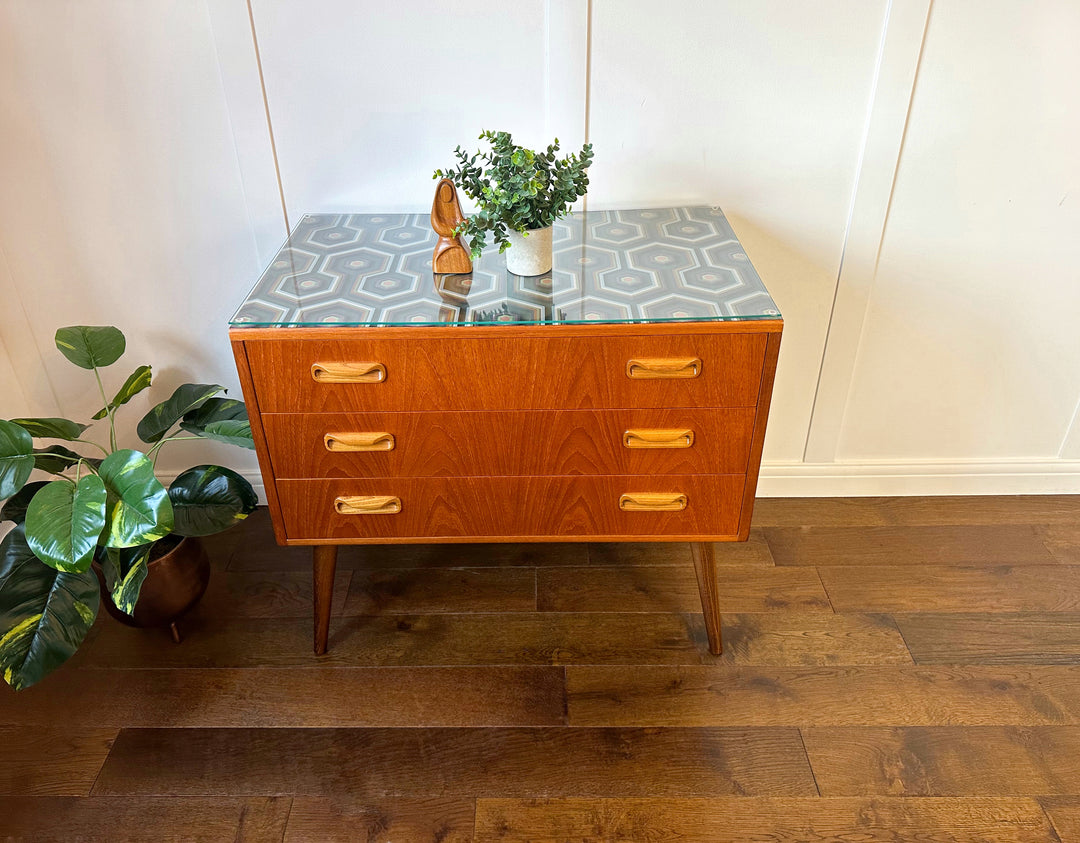 Vintage G Plan Fresco Chest Of Drawers, Geometric Design