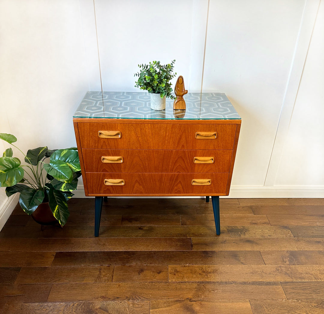 Vintage G Plan Fresco Chest Of Drawers, Geometric Design