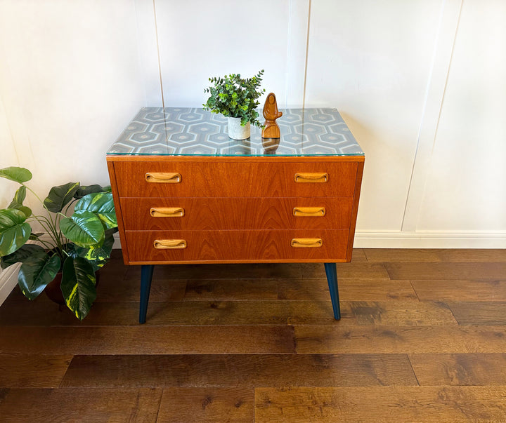 Vintage G Plan Fresco Chest Of Drawers, Geometric Design