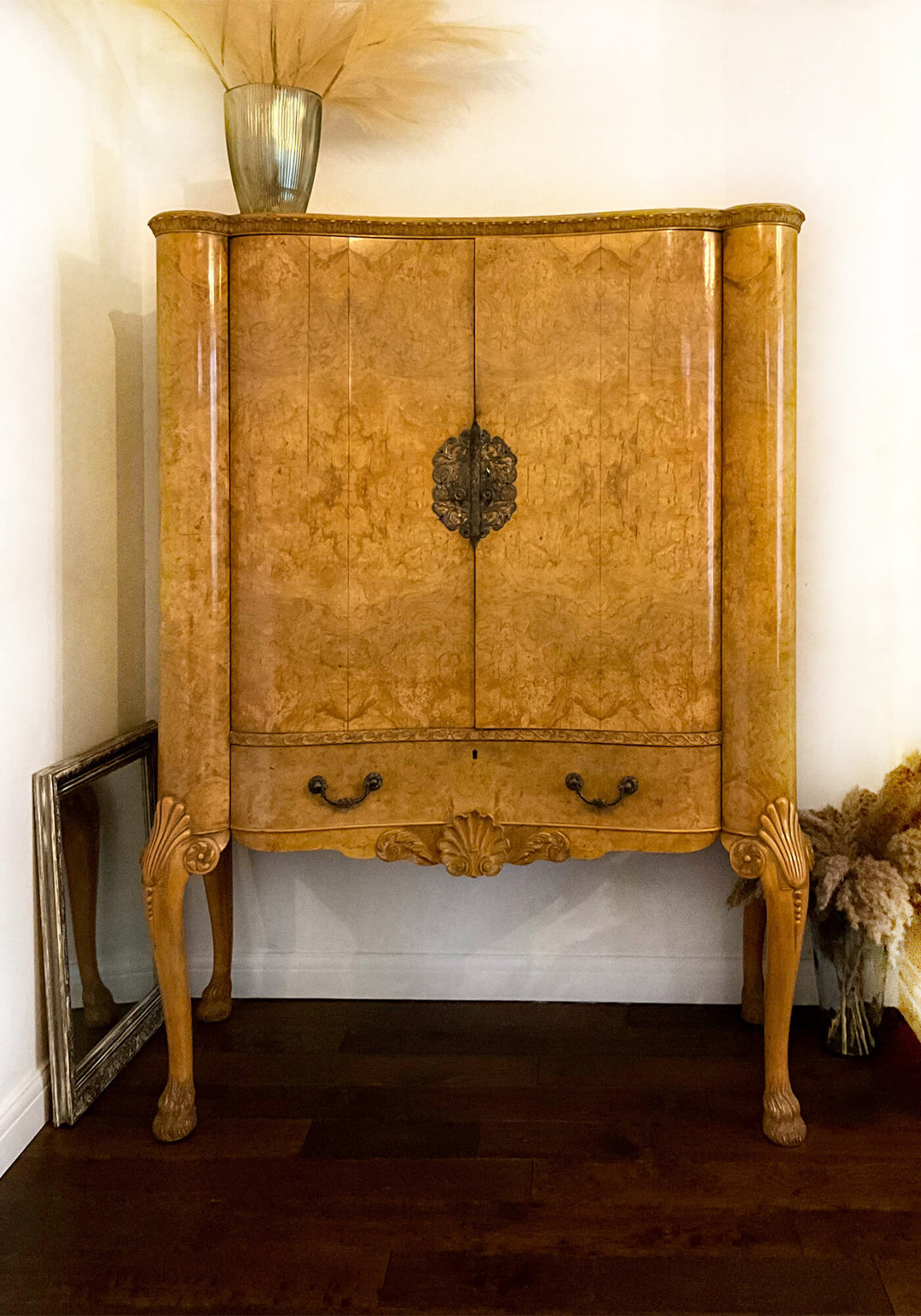 Exceptional Drinks Bar, French Inspired Baroque Large Cocktail Cabinet